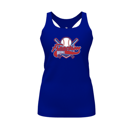[FT0TRBRY-FYS-LOGO1] Decker Racerback Tank Top (Female Youth S, Royal, Logo 1)