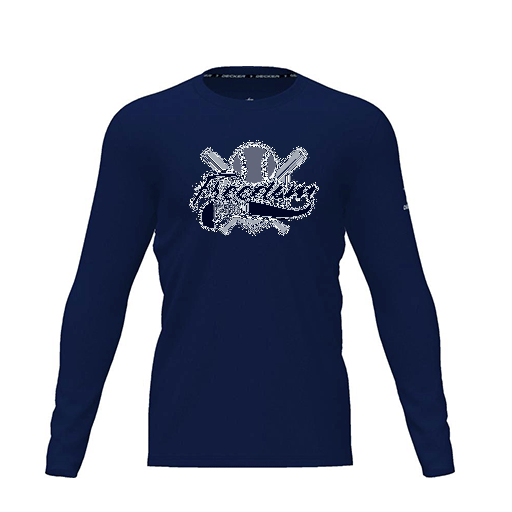 [CUS-DRIF-TEES-PER-CNK-LSL-NVY-YXS-LOGO1] Dri Fit Performance T-Shirt (Youth XS, Navy, Logo 1, Long Sleeve)
