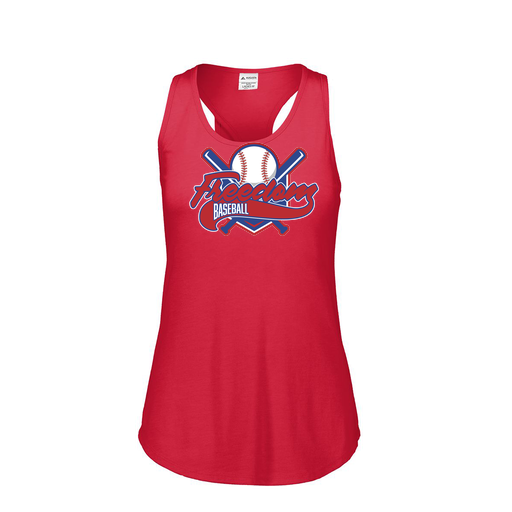 [3078.V96.S-LOGO1] Ladies Tri Blend Tank Top (Female Adult S, Red, Logo 1)